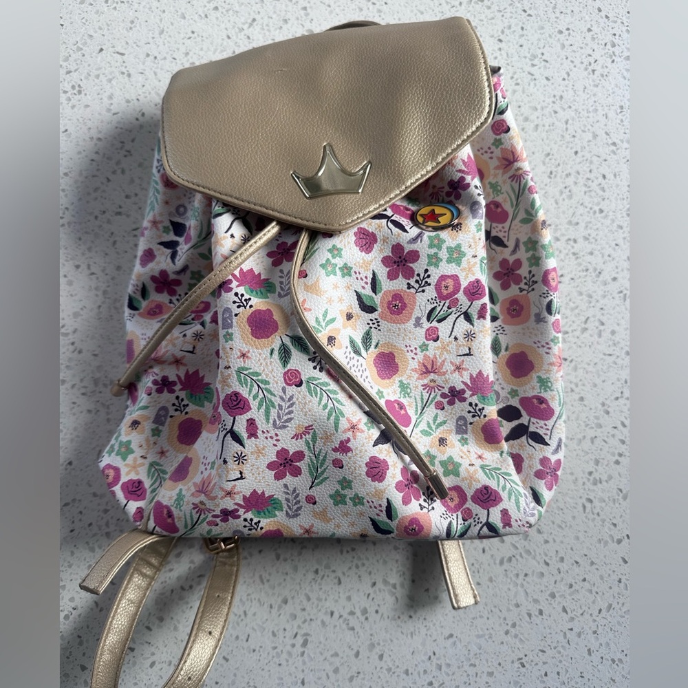 Disney Parks MiniBackpack with Gold Accents